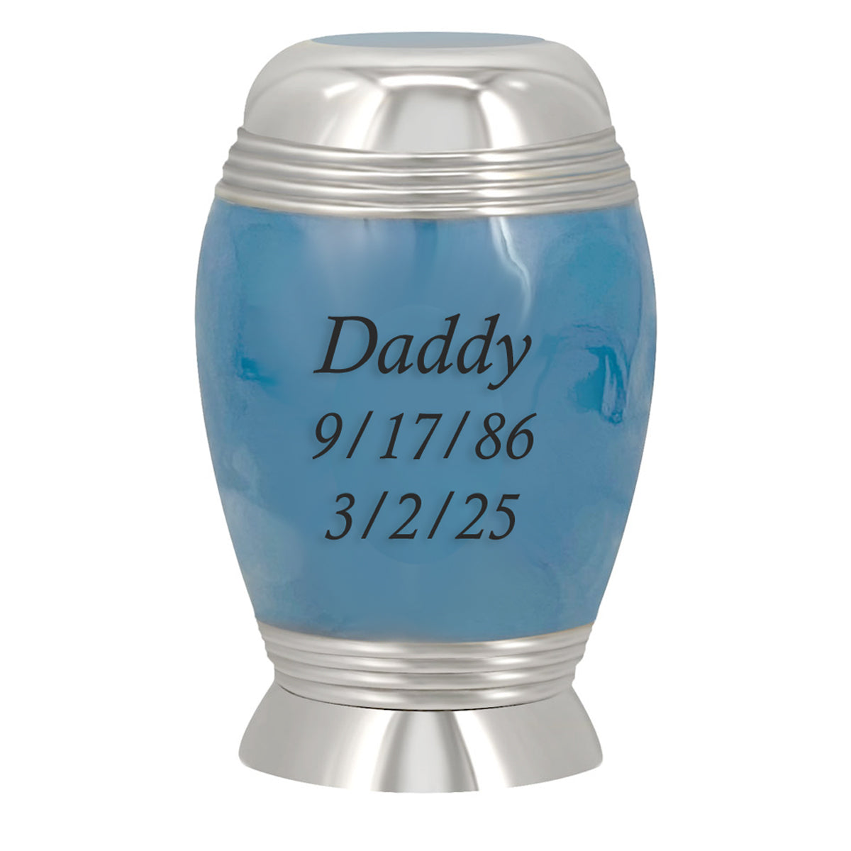 Blue Rose Mini Urn - Engraving Option - Unique  and Lasting Memorial Keepsake