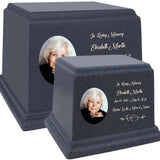 Blue Photo Granite Large Adult or Medium Urn