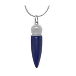 Blue Stainless Crystal Ash Urn - Love Charms® Option