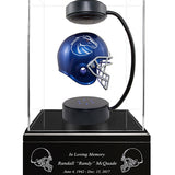 Football Cremation Urn & Boise State University Hover Helmet Décor