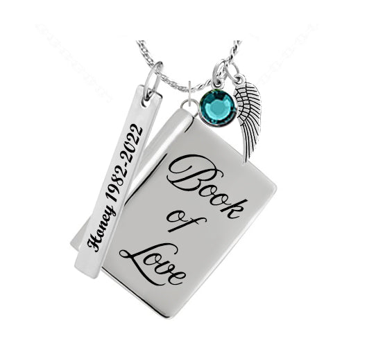 Book Of Love Jewelry Ash Urn - Love Charms® Option