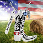 Cowgirl Boot Cremation Jewelry Urn - Love Charms® Option