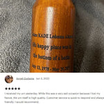 Beer Bottle Toast Keepsake Urn - Light or Dark Wood Options