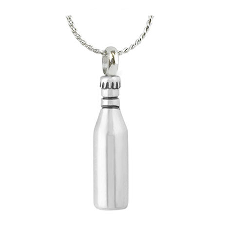 Stainless Bottle Ash Urn - Love Charms Option