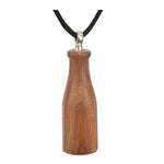 Bottle Walnut Cremation Necklace Urn