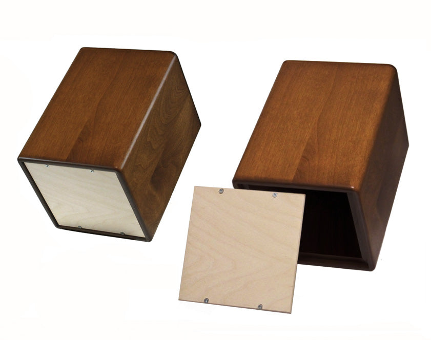 Bottom Opening Wood Urns