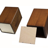 Wood Urn Bottom Opening 