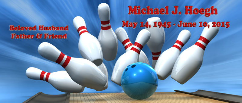 Bowling Heaven Memorial Keychain Urn