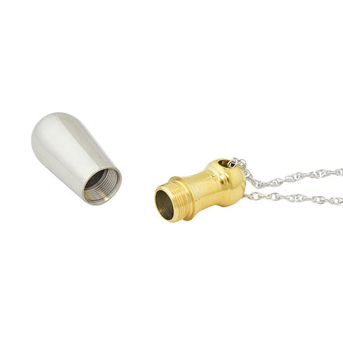 Bowling Pin Ash Urn Pendant