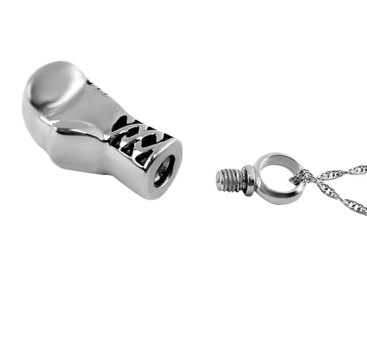Boxing Glove Ash Pendant Urn - Love Charms Option
