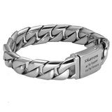 Cuban Link Men's Bracelet Cremation Urn - 7 1/2" 8" or 9" 