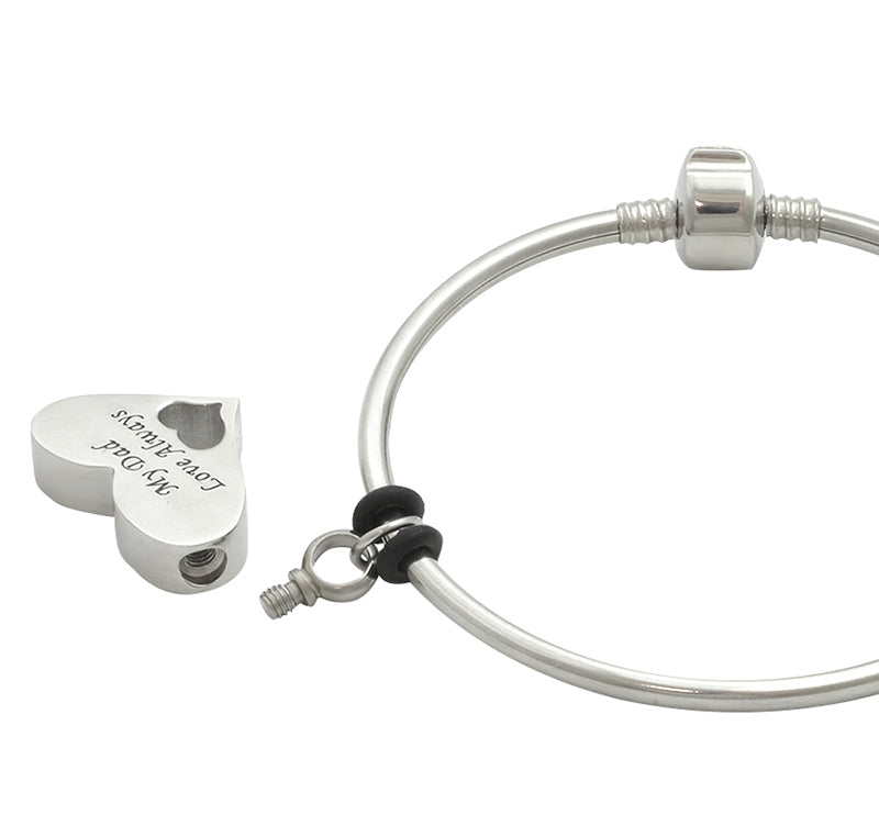 My Dad Love Always Bangle Bracelet Urn