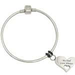 My Dad Love Always Bangle Bracelet Urn