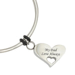 My Dad Love Always Bangle Bracelet Urn