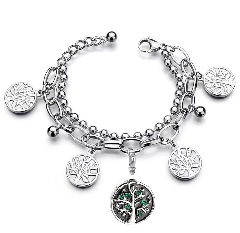 Family Tree Ashes Bracelet Urn