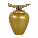 Asian Inspired Brass Cremation Keepsake Urn
