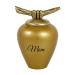 Asian Inspired Brass Cremation Keepsake Urn