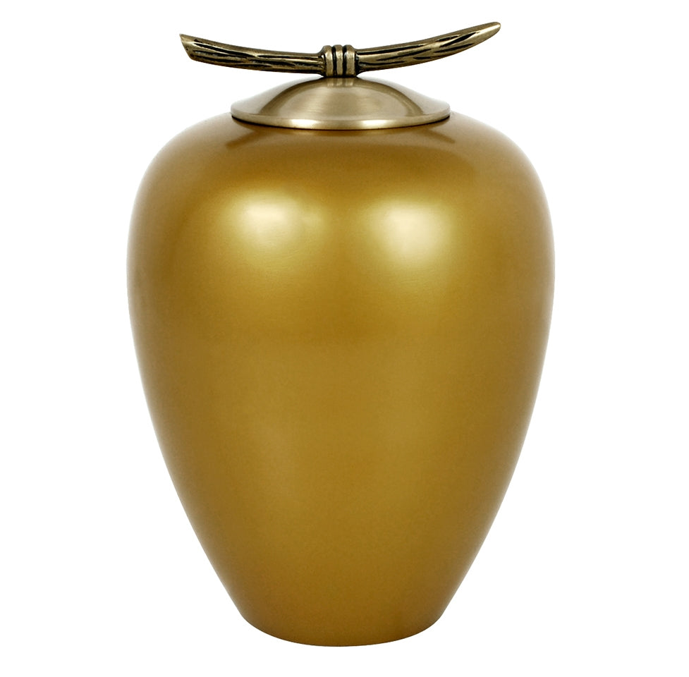 Asian Inspired Brass Cremation Urn