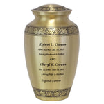 Leaves of Peace Golden Companion Shared (Half of Each Adult) Urn