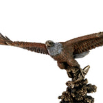 Bald Eagle Catching Fish Art & Wood Cremation Urn