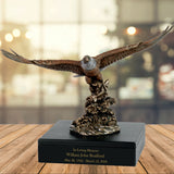 Bald Eagle Catching Fish Sovereign Animal™ Art & Wood Cremation Urn