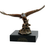 Bald Eagle Catching Fish Art & Wood Cremation Urn