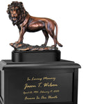 Bronze Lion Keep The Memory® Wood Urn