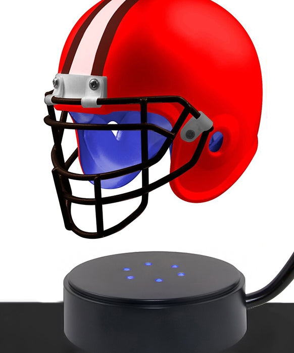 Football Cremation Urn & Cleveland Browns Hover Helmet Décor