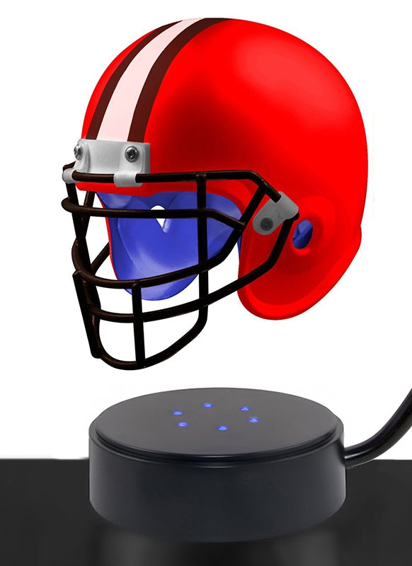 Football Cremation Urn & Cleveland Browns Hover Helmet Décor