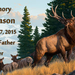 Bull Elk Keychain Urn