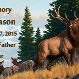 Bull Elk Keychain Urn