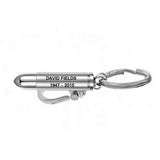 Cross Bullet Keychain Keepsake Keychain Engraved