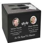 Race Track Companion Cremation Urn & 1964 Chevy Nova SS Décor - With Photos