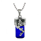 Butterflies & Hearts Cobalt Pendant Urn - Love Charms Option