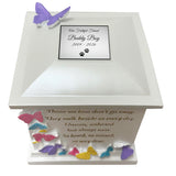 Those We Love ~ Butterfly Medium Urn - Cremation Engraved Butterfly - Free Plate Option
