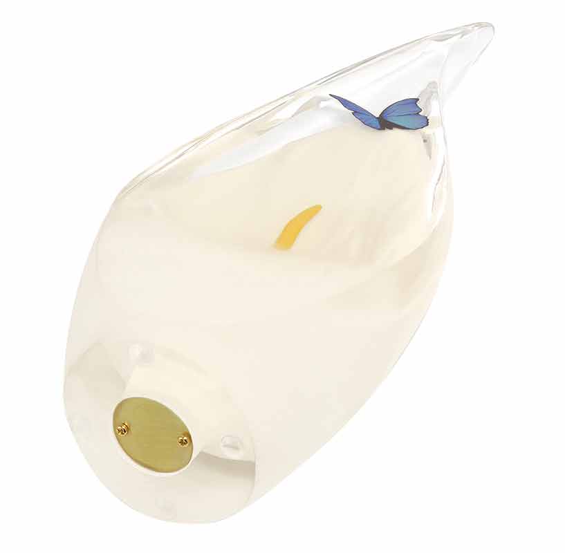 Butterfly & Calla Lily Keepsake Art Urn