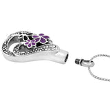 Garden Teardrop Cremation Jewelry Urn - Love Charms Option
