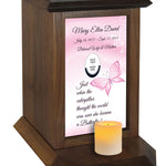 Butterfly Poem with Personalized Picture Urn