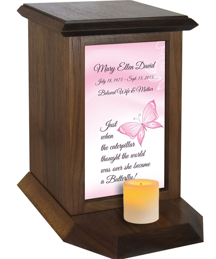 Butterfly Poem Urn