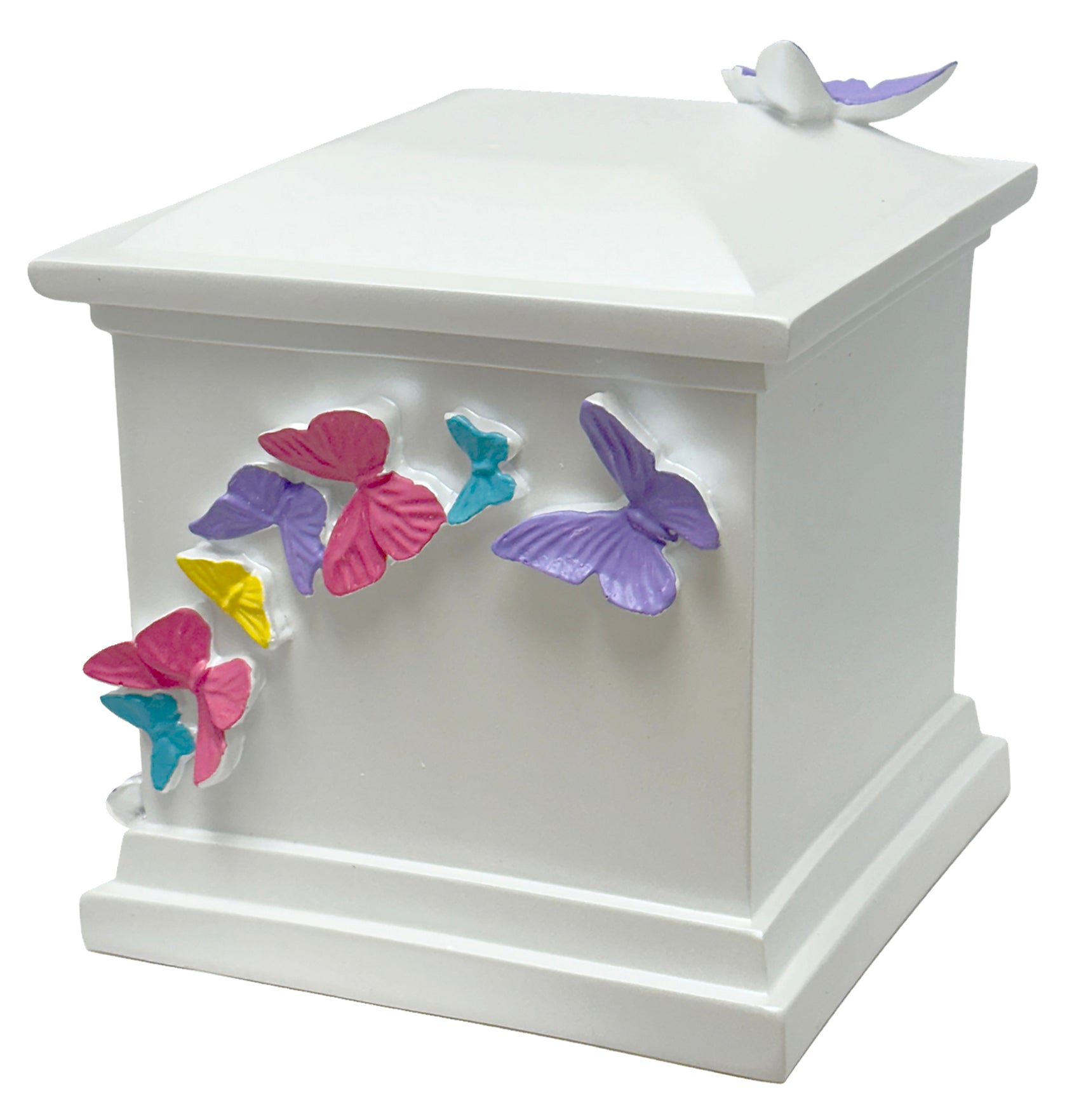 Those We Love ~ Butterfly Medium Urn - Cremation Engraved Butterfly - Plate Option