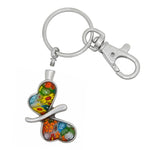 Butterfly Millefiori Keychain Keepsake Urn