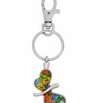 Butterfly Millefiori Keychain Keepsake Urn