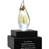 Monarch Butterfly & Calla Lily Cremation Art Urn - Unique Butterfly Memorial