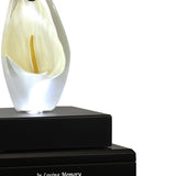Monarch Butterfly & Calla Lily Cremation Art Urn - Unique Butterfly Memorial