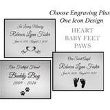 Those We Love ~ Butterfly Medium Urn - Cremation Engraved Butterfly - Free Plate Option