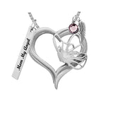 Butterfly Spirit Heart Jewelry Ash Urn - Love Charms® Option