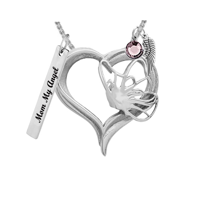 Butterfly Spirit Heart Jewelry Ash Urn - Love Charms® Option