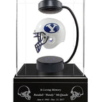 Football Cremation Urn & Brigham Young University Hover Helmet Décor