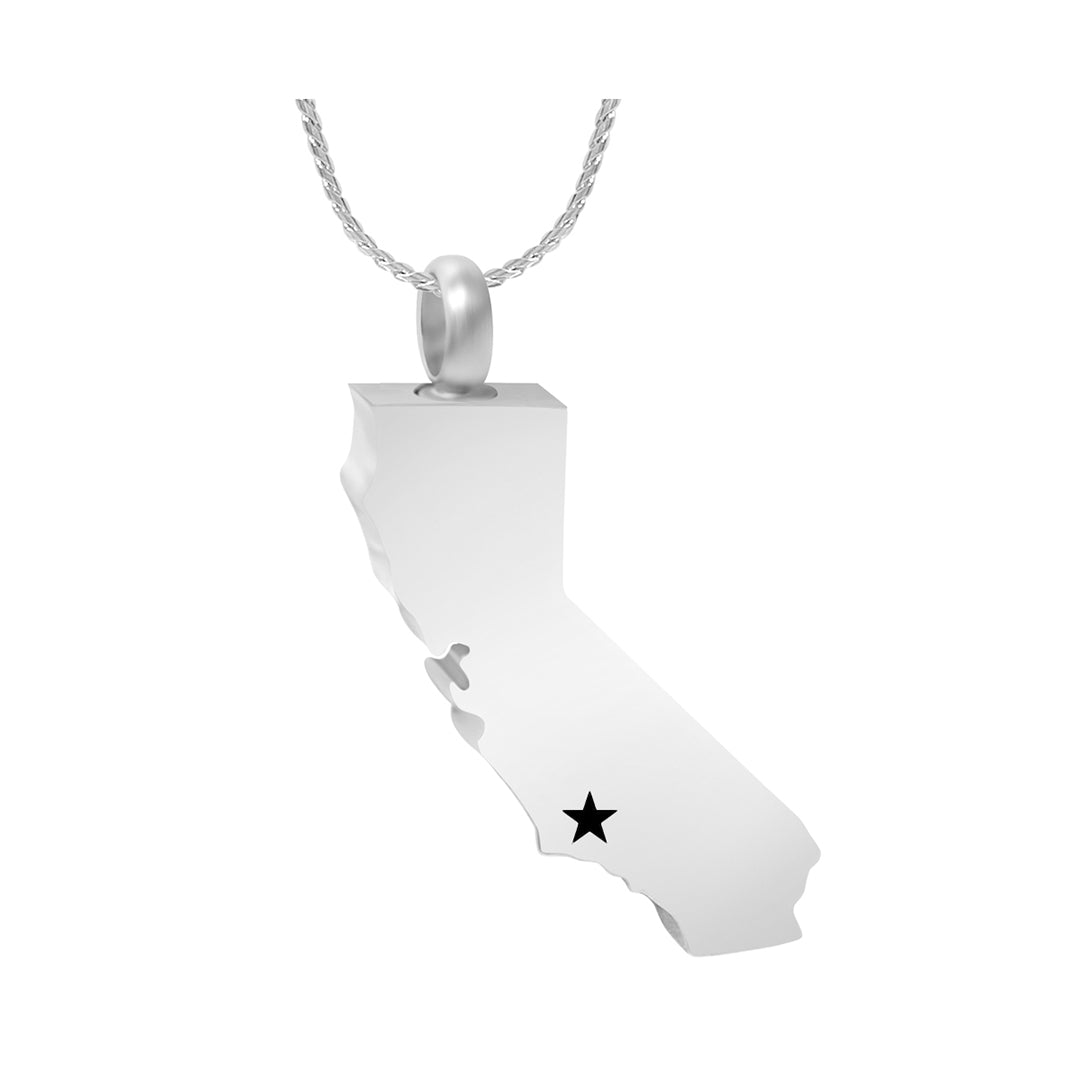 California State Cremation Jewelry Urn - Love Charms® ~ Engrave A Star Options