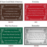 Calligraphy Poem Plates For Cremation Urns